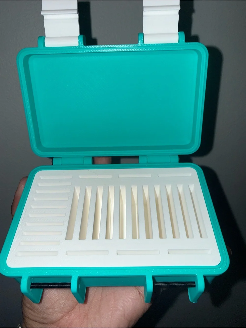Turquoise sd card holder